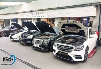 نمونه ماشین بنز تعمیرشده